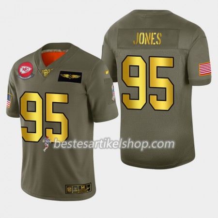 Herren Kansas City Chiefs Trikot Chris Jones 95 Nike 2019 Salute to Service